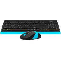 A4 TECH FG1010 USB KABLOSUZ Q MULTIMEDIA KLAVYE MOUSE SET MAVİ